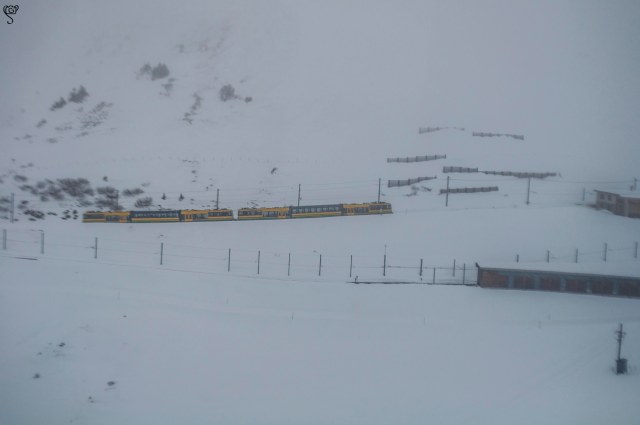 Another train travelling through the snow land
