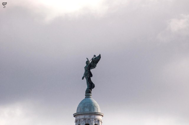Nike the Greek Goddess on the top of Victoria Memorial