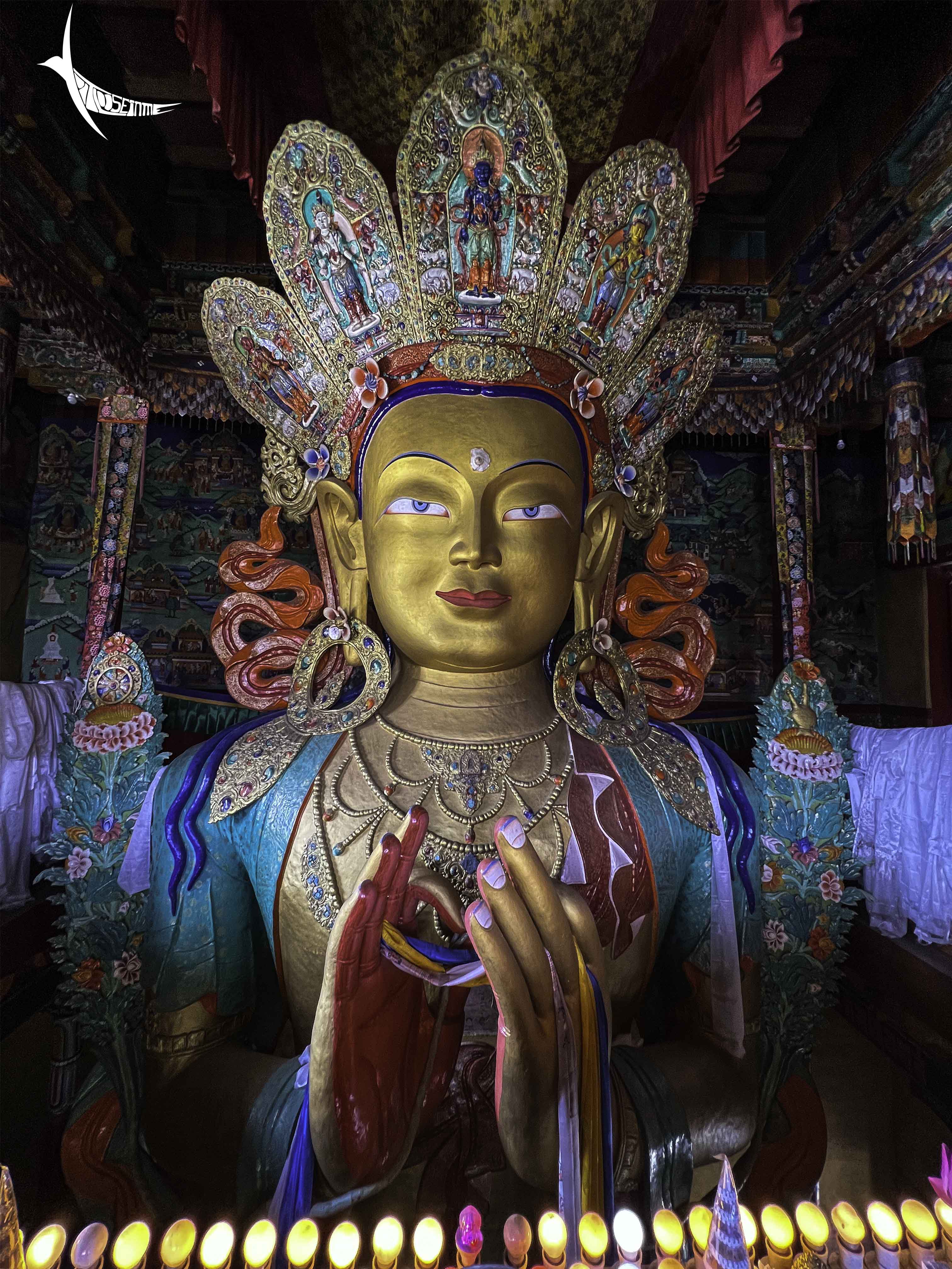 Maitreya Buddha in Thiksey Monastery